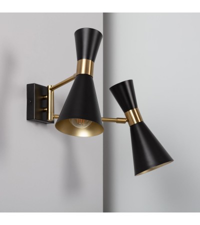 Lampe Murale Orientable Métal Jigger 2 Spots