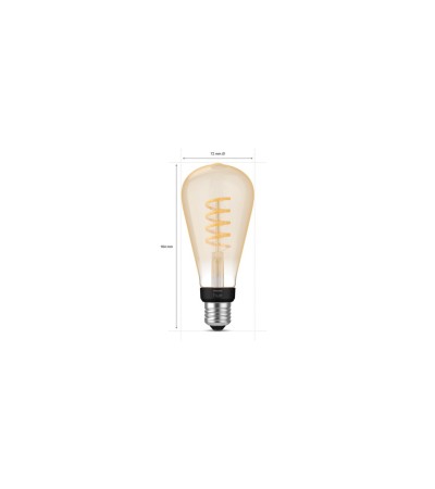 Ampoule LED Filament E27 7W 550 lm ST72 Hue White Ambiance - 85899 - vue 5