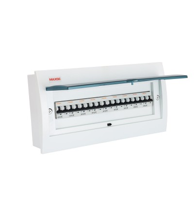 Tableau Électrique Encastrable MAXGE SIGMA ECO Porte Transparente IP30 MAXGE