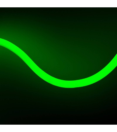Ruban LED Néon Dimmable 220V BOBINE 50m Vert Circulaire 360 9W/m Coupe 100cm IP67 - 4415 - vue 6