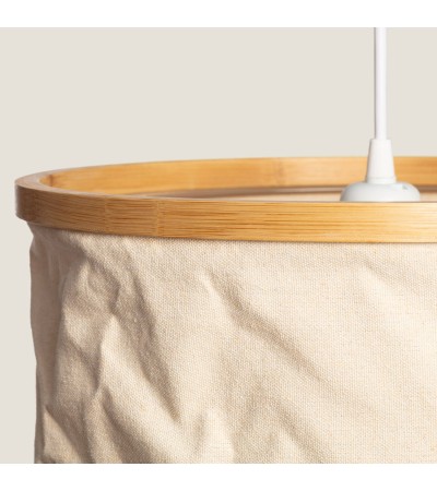Suspension Bambou et Tissu Noah - 63416 - vue 4