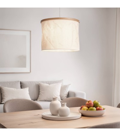 Suspension Bambou et Tissu Noah - 63416 - vue 6