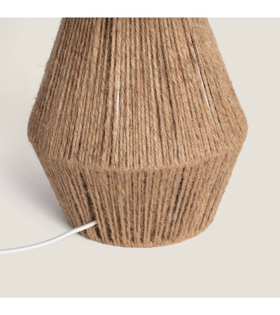 Lampe à Poser Corde Naturelle et Lin Dione - 67915 - vue 4