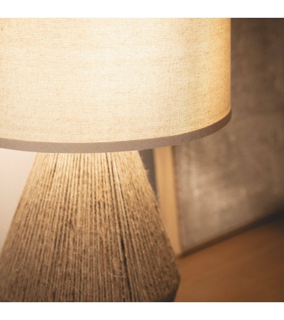 Lampe à Poser Corde Naturelle et Lin Dione - 67915 - vue 9