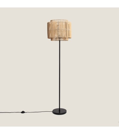 Lampadaire Métal et Bambou Ayana - 69794 - vue 3