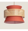 Suspension Rotin et Tissu Chulu - 70025 - vue 3
