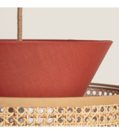 Suspension Rotin et Tissu Chulu - 70025 - vue 4