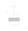 Suspension Rotin et Tissu Chulu - 70025 - vue 9