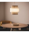 Suspension Rotin et Tissu Amaia - 70026 - vue 2