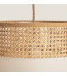 Suspension Rotin et Tissu Amaia - 70026 - vue 4