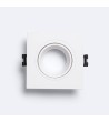 Collerette Downlight Carrée Orientable pour Ampoule LED GU10 / GU5.3 Coupe Ø 75 mm - 71166 - vue 4