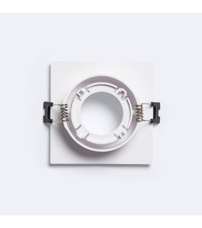 Collerette Downlight Carrée Orientable pour Ampoule LED GU10 / GU5.3 Coupe Ø 75 mm - 71166 - vue 5