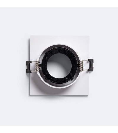 Collerette Downlight Carrée Orientable pour Ampoule LED GU10 / GU5.3 Coupe Ø 75 mm - 71166 - vue 10