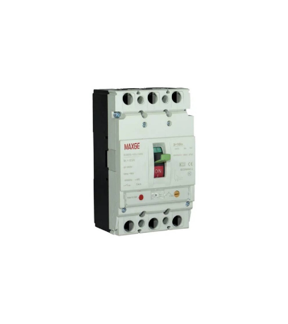 Disjoncteur Modulaire à Réglage Électromécanique 4P 36 kA 125 A Industriel/Tertiaire MAXGE - 71869 - vue 1