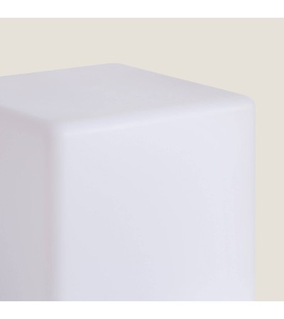 Cube LED RGBW 30cm avec Batterie Rechargeable Solaire + USB - 76203 - vue 4