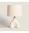 Lampe à Poser Céramique et Lin Ginger - 76924 - vue 3