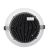 Downlight LED 60W Rond SAMSUNG Aero 130 lm/W Microprismatique LIFUD Coupe Ø 200 mm - 77850 - vue 6