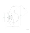 Applique Murale Métal et Verre Bera - 80224 - vue 8