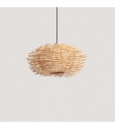 Lampe suspendue en rotin Nulko ILUZZIA