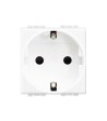 Prise 2P+T 2 Modules Branchement à Vis BTicino Living Light N4141 - 82974 - vue 1