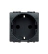 Prise 2P+T 2 Modules 16A 250V AC Branchement à Vis BTicino Living Light L4141 - 83077 - vue 1