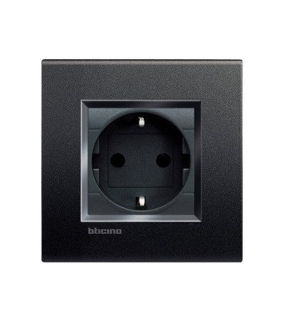 Kit Prise Type F Schuko 2P+T 16A BTicino Living Light - 86041 - vue 2