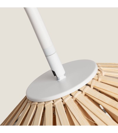 Lampadaire Métal et Bambou Ailén - 87037 - vue 4