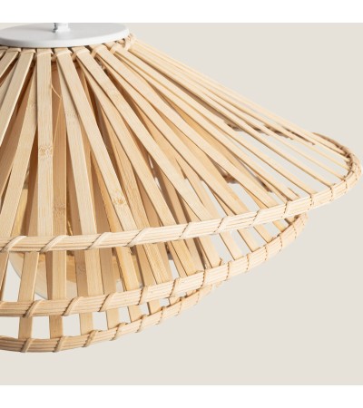 Lampadaire Métal et Bambou Ailén - 87037 - vue 5