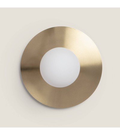 Plafonnier Métal et Verre Moonlight Brass - 91635 - vue 2