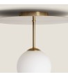 Plafonnier Métal et Verre Moonlight Brass - 91635 - vue 6