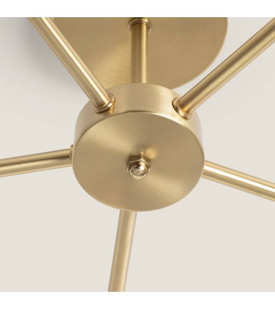 Plafonnier Métal et Verre Moonlight Brass 5 Spots - 93961 - vue 5