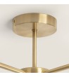 Plafonnier Métal et Verre Moonlight Brass 5 Spots - 93961 - vue 7