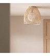 Plafonnier Rotin et Verre Bagrat - 96312 - vue 9