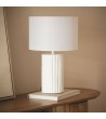 Lampe à Poser Résine et Lin Agate - 98059 - vue 5