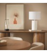 Lampe à Poser Résine et Lin Agate - 98059 - vue 6