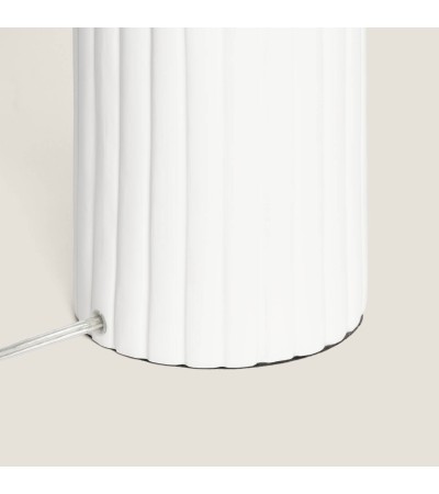 Lampe à Poser Résine et Lin Agate - 98059 - vue 8