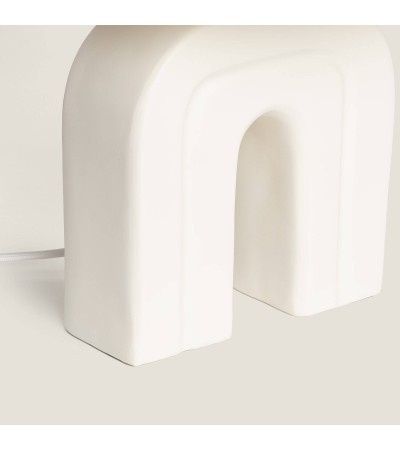 Lampe à Poser Résine et Lin Cira - 98094 - vue 5