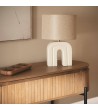 Lampe à Poser Résine et Lin Cira - 98094 - vue 7