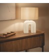 Lampe à Poser Résine et Lin Cira - 98094 - vue 8