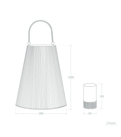 Lampadaire LED 1W Extérieur Nora - 100160 - vue 10
