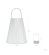 Lampadaire LED 1W Extérieur Nora - 100160 - vue 10