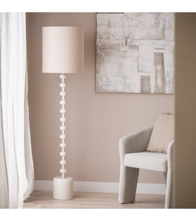 Lampadaire Métal et Lin Aimahar