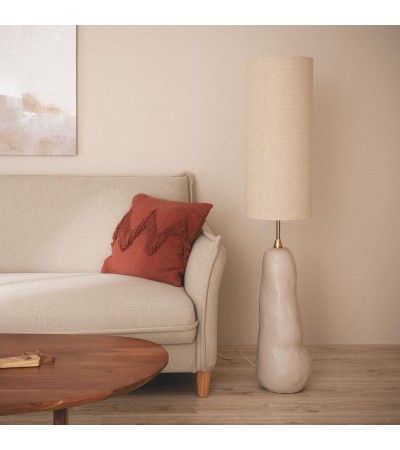 Lampe à Poser Céramique et Toile Bryony - 103548 - vue 5