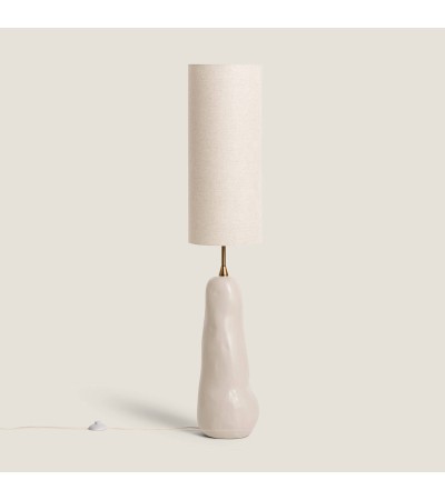 Lampe à Poser Céramique et Toile Bryony - 103548 - vue 6