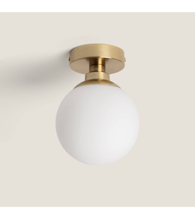 Plafonnier Métal et Verre Moonlight Brass 1 Spot - 104840 - vue 4