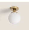 Plafonnier Métal et Verre Moonlight Brass 1 Spot - 104840 - vue 4