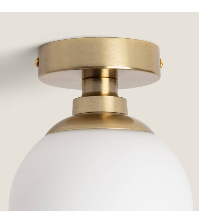 Plafonnier Métal et Verre Moonlight Brass 1 Spot - 104840 - vue 6