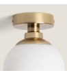 Plafonnier Métal et Verre Moonlight Brass 1 Spot - 104840 - vue 6