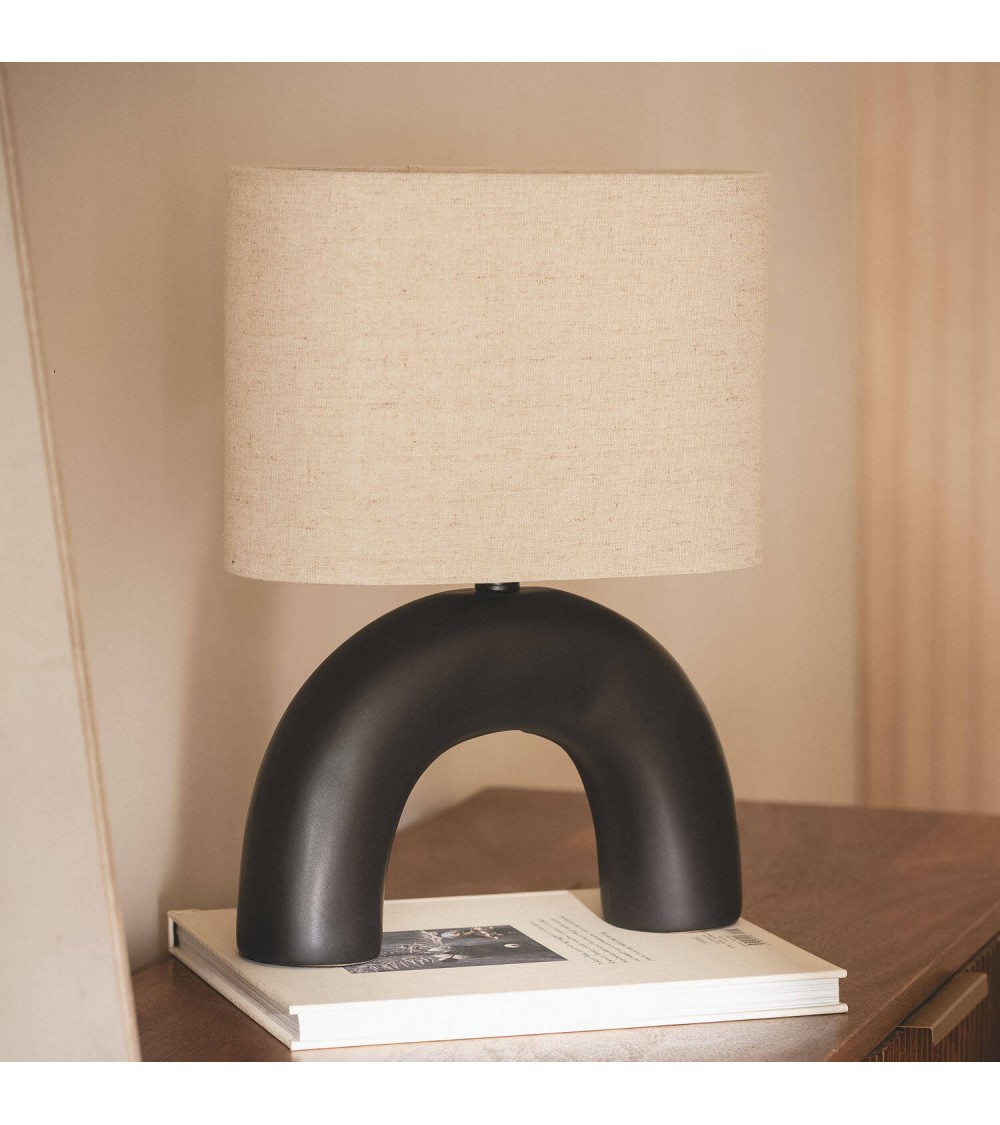 Lampe à Poser Céramique et Tissu Callie - 105827 - vue 1
