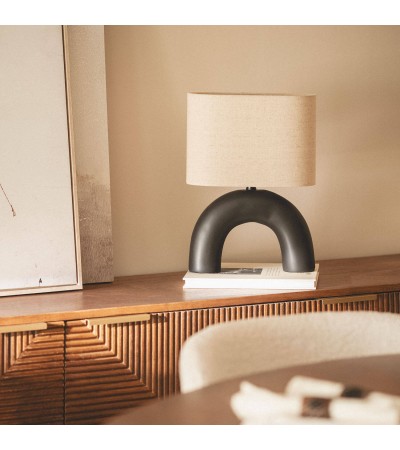 Lampe à Poser Céramique et Tissu Callie - 105827 - vue 9